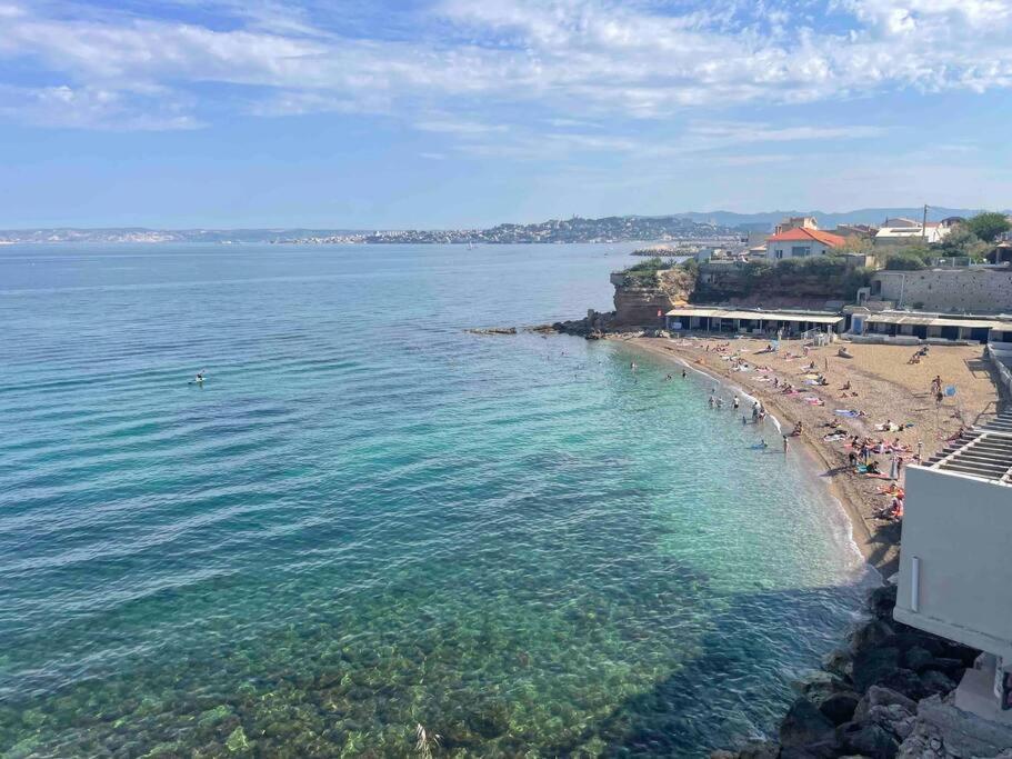 Duplex Bord De Mer La Madrague Marseille Eksteriør billede
